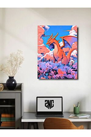 Charizard - Pokemon - Anime & Manga Posterleri, Özel Tasarım Kağıt Poster