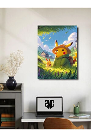 Pikachu - Pokemon - Anime & Manga Posterleri, Özel Tasarım Kağıt Poster