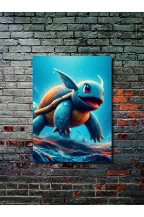 Squirtle - Pokemon - Anime & Manga Posterleri, Özel Tasarım Kağıt Poster