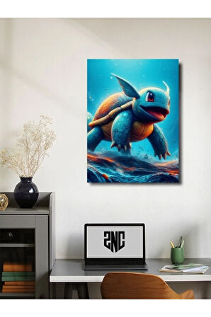 Squirtle - Pokemon - Anime & Manga Posterleri, Özel Tasarım Kağıt Poster