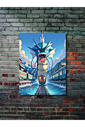 Gyarados - Pokemon - Anime & Manga Posterleri, Özel Tasarım Kağıt Poster
