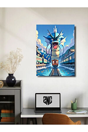 Gyarados - Pokemon - Anime & Manga Posterleri, Özel Tasarım Kağıt Poster