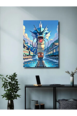 Gyarados - Pokemon - Anime & Manga Posterleri, Özel Tasarım Kağıt Poster