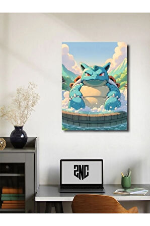 Blastoise - Pokemon - Anime & Manga Posterleri, Özel Tasarım Kağıt Poster