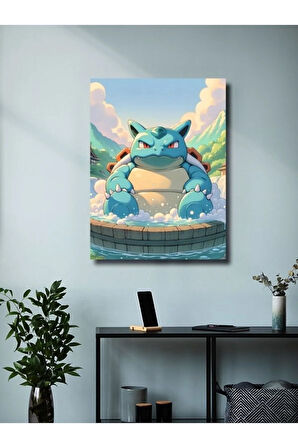 Blastoise - Pokemon - Anime & Manga Posterleri, Özel Tasarım Kağıt Poster