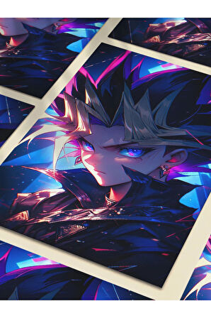 Yugi Moto, Yugioh Posterleri, Özel Tasarım Kağıt Poster, Duvar Sanatı