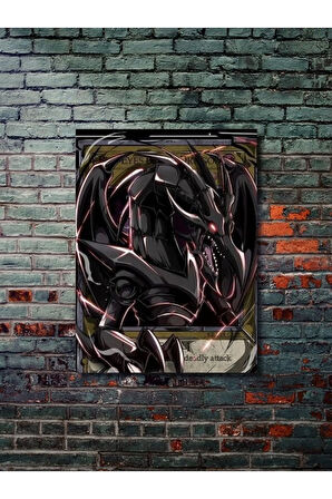 Kırmızı Gözlü Siyah Ejder - Yugioh - Anime & Manga Posterleri, Özel Tasarım Kağıt Poster