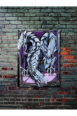 Mavi Gözlü Beyaz Ejder - Yugioh - Anime & Manga Posterleri, Özel Tasarım Kağıt Poster