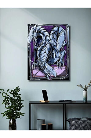 Mavi Gözlü Beyaz Ejder - Yugioh - Anime & Manga Posterleri, Özel Tasarım Kağıt Poster