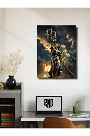 Adalet Heykeli – Adaletin Simgesi, Mimari Ve Heykel, Özel Tasarım Kağıt Poster, Duvar Sanatı