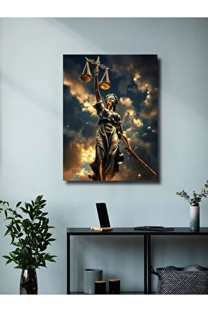 Adalet Heykeli – Adaletin Simgesi, Mimari Ve Heykel, Özel Tasarım Kağıt Poster, Duvar Sanatı
