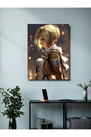 Annie Leonhart - Attack On Titan, Anime - Manga Serisi, Özel Tasarım Kağıt Poster, Duvar Sanatı