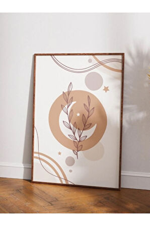 Bohem Minimalist Tasarım, Boho Sanatı Posterleri, Özel Tasarım Kağıt Poster
