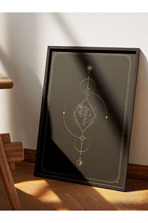 Bohem Minimalist Tasarım, Boho Sanatı Posterleri, Özel Tasarım Kağıt Poster