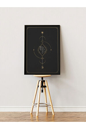 Bohem Minimalist Tasarım, Boho Sanatı Posterleri, Özel Tasarım Kağıt Poster