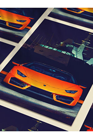 Lamborghini, Eşsiz Tasarım Otomobil Posterleri, Özel Tasarım Kağıt Poster, Duvar Sanatı