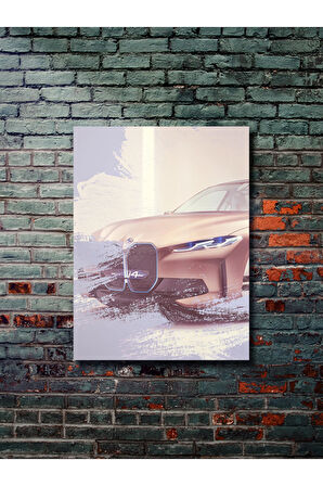 BMW İ4, Eşsiz Tasarım Otomobil Posterleri, Özel Tasarım Kağıt Poster, Duvar Sanatı