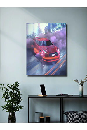 Nissan Skyline GTR35, Eşsiz Tasarım Otomobil Posterleri, Özel Tasarım Kağıt Poster, Duvar Sanatı
