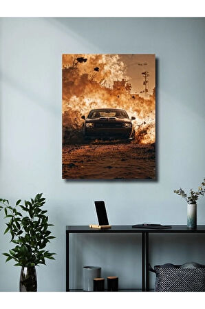 Dodge Charger SRT, Eşsiz Tasarım Otomobil Posterleri, Özel Tasarım Kağıt Poster