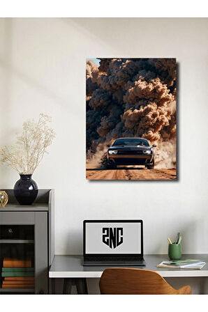 Challenger SRT - Dodge - Eşsiz Tasarım Otomobil Posterleri, Özel Tasarım Kağıt Poster