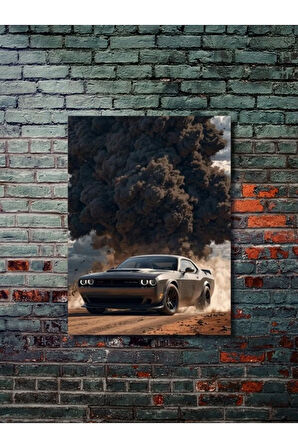 Challenger SRT - Dodge - Eşsiz Tasarım Otomobil Posterleri, Özel Tasarım Kağıt Poster