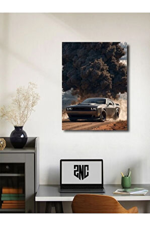 Challenger SRT - Dodge - Eşsiz Tasarım Otomobil Posterleri, Özel Tasarım Kağıt Poster