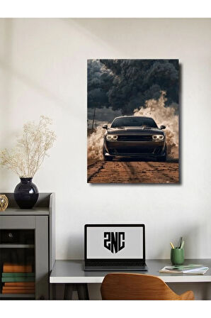 Challenger SRT - Dodge - Eşsiz Tasarım Otomobil Posterleri, Özel Tasarım Kağıt Poster