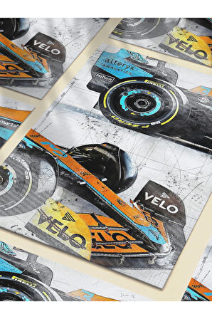 Formula 1 Poster, Eşsiz Tasarım Otomobil Posterleri, Özel Tasarım Kağıt Poster