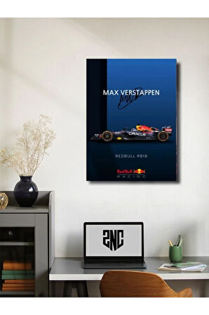 Max Verstappe - Formula -1 - Eşsiz Tasarım Otomobil Posterleri, Özel Tasarım Kağıt Poster