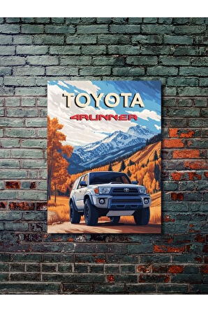 Toyota 4Runner, Eşsiz Tasarım Otomobil Posterleri, Özel Tasarım Kağıt Poster
