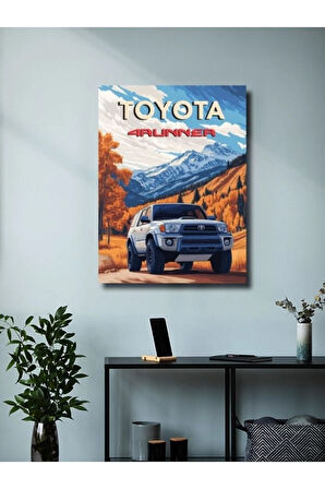 Toyota 4Runner, Eşsiz Tasarım Otomobil Posterleri, Özel Tasarım Kağıt Poster