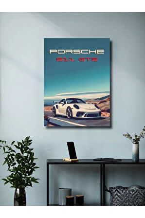 Porsche 911 GT3, Eşsiz Tasarım Otomobil Posterleri, Özel Tasarım Kağıt Poster