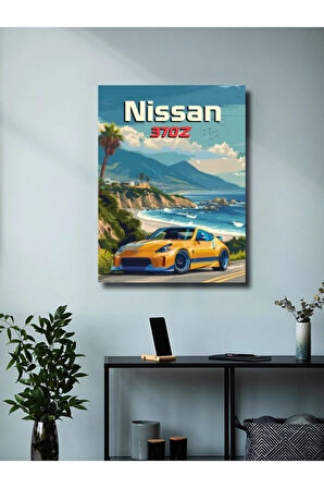 Nissan 370z, Eşsiz Tasarım Otomobil Posterleri, Özel Tasarım Kağıt Poster