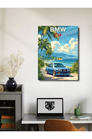 BMW E30, Eşsiz Tasarım Otomobil Posterleri, Özel Tasarım Kağıt Poster