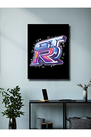 Nissan GTR - Cars Posterleri, Özel Tasarım Kağıt Poster, Duvar Sanatı