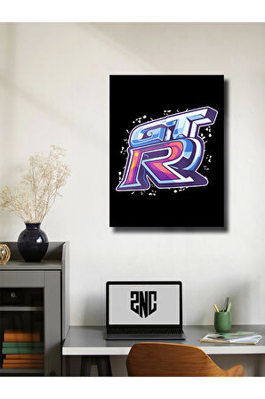 Nissan GTR - Cars Posterleri, Özel Tasarım Kağıt Poster, Duvar Sanatı