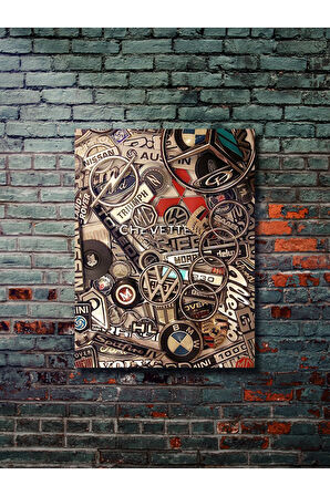 Karma Logo - Cars Posterleri, Özel Tasarım Kağıt Poster, Duvar Sanatı