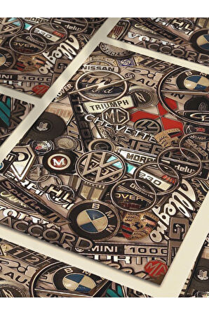 Karma Logo - Cars Posterleri, Özel Tasarım Kağıt Poster, Duvar Sanatı