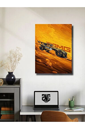 AMG GT - MERCEDES - Eşsiz Tasarım Otomobil Posterleri, Özel Tasarım Kağıt Poster