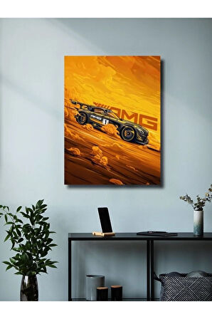 AMG GT - MERCEDES - Eşsiz Tasarım Otomobil Posterleri, Özel Tasarım Kağıt Poster