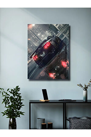 Nissan Skyline GTR35, Eşsiz Tasarım Otomobil Posterleri, Özel Tasarım Kağıt Poster