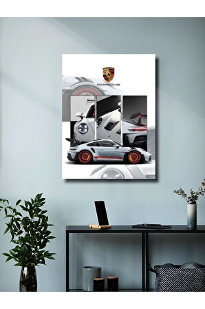 Porsche 911 GT3 RS, Eşsiz Tasarım Otomobil Posterleri, Özel Tasarım Kağıt Poster