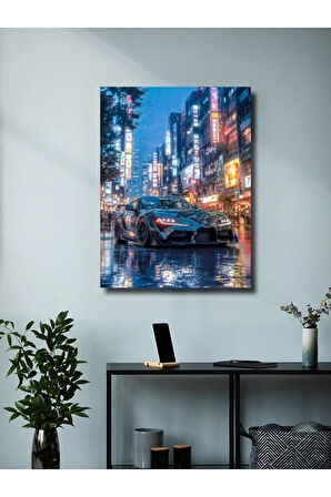 TOYOTA SUPRA - Eşsiz Tasarım Otomobil Posterleri, Özel Tasarım Kağıt Poster