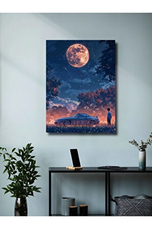 Supra - Toyota - Eşsiz Tasarım Otomobil Posterleri, Özel Tasarım Kağıt Poster