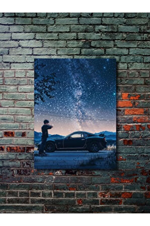 Supra - Toyota - Eşsiz Tasarım Otomobil Posterleri, Özel Tasarım Kağıt Poster