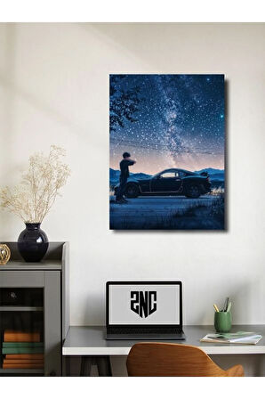 Supra - Toyota - Eşsiz Tasarım Otomobil Posterleri, Özel Tasarım Kağıt Poster