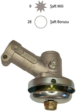 TIRPAN KAFA GRUBU KOMPLE 28 MM 9 YILDIZ