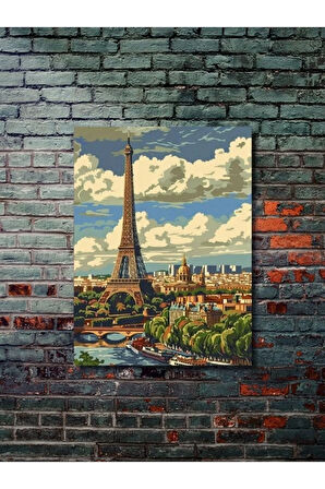 Fransa Paris, Şehir ve Seyahat, Özel Tasarım Kağıt Poster, Duvar Sanatı