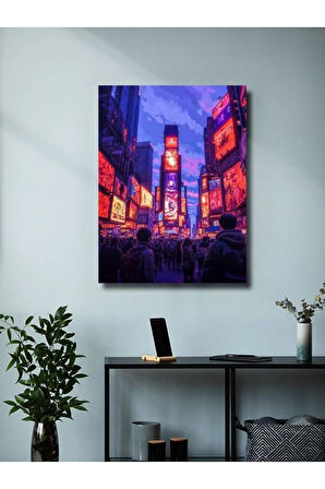 Times Meydanı - New York, Şehir ve Seyahat, Özel Tasarım Kağıt Poster, Duvar Sanatı