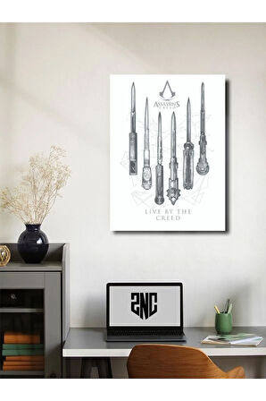 Bıçak Serisi - Assassin's Creed - Gaming Posterleri, Özel Tasarım Kağıt Poster, Duvar Sanatı